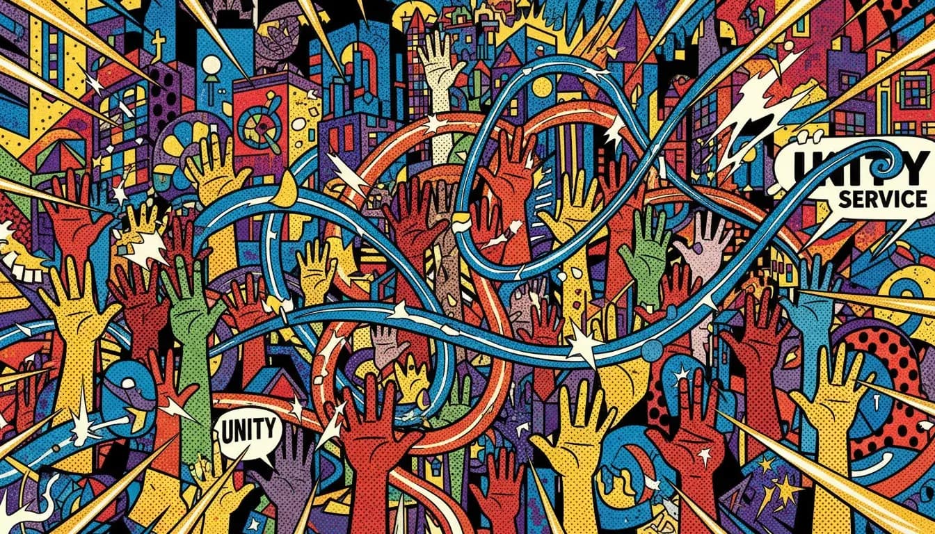 Abstract comic-style background