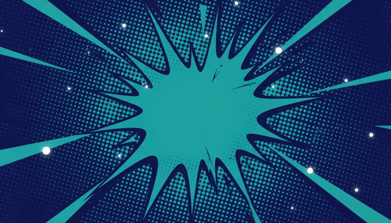 Abstract comic-style hero background
